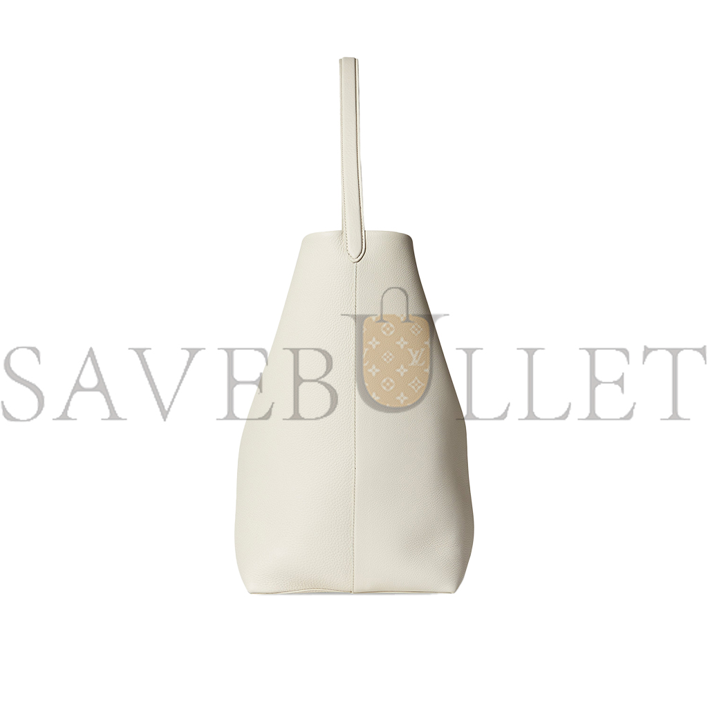 THE ROW LARGE NS PARK TOTE BAG IN LEATHER IVORY W1273L129IVPD (43*38*20cm) THE ROW LARGE NS PARK TOTE BAG IN LEATHER IVORY W1273L129IVPD (43*38*20cm)